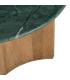MESA CENTRO NATURAL-VERDE MADERA-MÁRMOL 97 X 97 X 41 CM