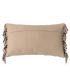 COJÍN BEIGE-OCRE ALGODÓN/TERCIOPELO 30 X 50 CM