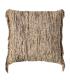 COJÍN BEIGE ALGODÓN/TERCIOPELO 50 X 50 CM