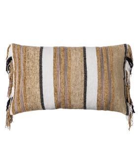 COJÍN MULTICOLOR ALGODÓN/TERCIOPELO 30 X 50 CM