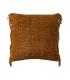 COJÍN NARANJA VISCOSA-ALGODÓN 50 X 50 CM