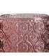 VASO ROSA CRISTAL DECORACIÓN 7,50 X 7,50 X 9,40 CM