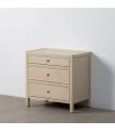 MESITA BLANCO ROZADO MADERA 65 X 40 X 65 CM