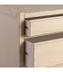 MESITA BLANCO ROZADO MADERA 65 X 40 X 65 CM