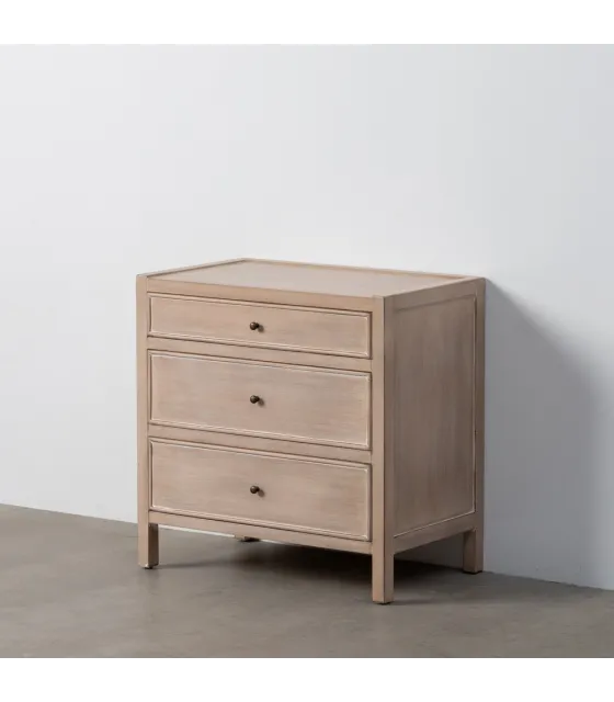 MESITA MARRÓN CLARO MADERA 65 X 40 X 65 CM
