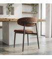 Rust fabric-metal contract chair 53 x 51 x 76.5 cm