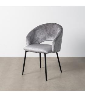 SILLA GRIS TEJIDO-METAL CONTRACT 58 X 60 X 80,50 CM