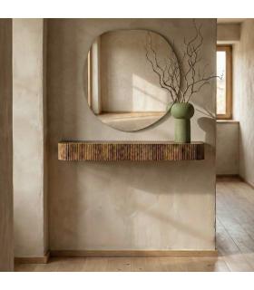 CONSOLA MIEL MADERA DE MANGO 75 X 15 X 7,50 CM