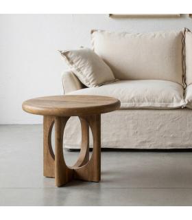 MESA CENTRO MIEL MADERA DE MANGO 55 X 55 X 47 CM