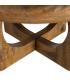 MESA CENTRO MIEL MADERA DE MANGO 77 X 77 X 41 CM