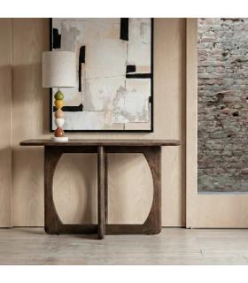 CONSOLA MARRÓN MADERA DE MANGO 130 X 40 X 75 CM