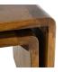 S/2 MESA CENTRO MIEL MADERA DE MANGO 100 X 50 X 35 CM