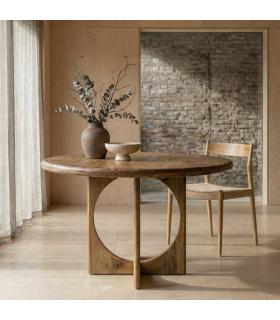 MESA COMEDOR MIEL MADERA DE MANGO 125 X 125 X 76 CM