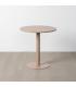 MESA BEIGE METAL SALÓN 70 X 70 X 73 CM