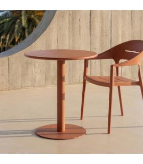 MESA TERRACOTA METAL SALÓN 70 X 70 X 73 CM