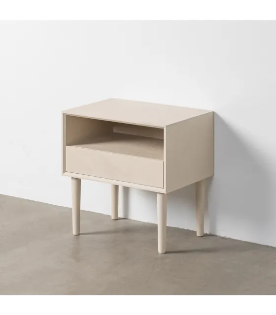MESITA CREMA DM DORMITORIO 50 X 35 X 50 CM