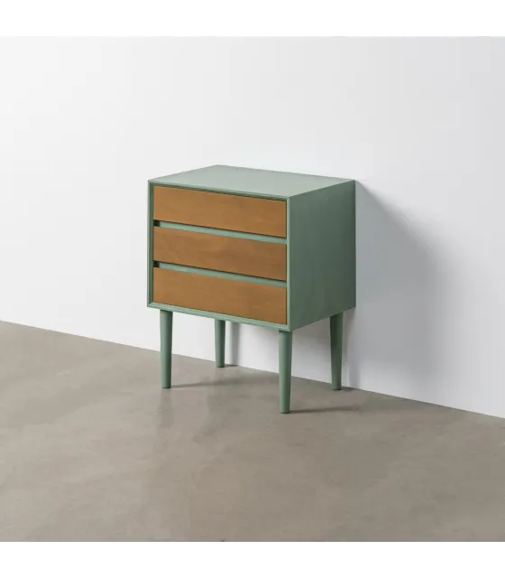 MESITA VERDE DM DORMITORIO 50 X 35 X 62,50 CM