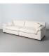 SOFÁ 4 PLAZAS RAYAS CREMA TEJIDO 282 X 101 X 71 CM