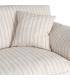 SOFÁ 4 PLAZAS RAYAS CREMA TEJIDO 282 X 101 X 71 CM