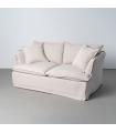 Cream fabric 2 seater sofa 181 x 103 x 72 cm