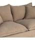 SOFÁ 2 PLAZAS BEIGE OSCURO TEJIDO 181 X 103 X 72 CM