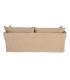 SOFÁ 3 PLAZAS BEIGE OSCURO TEJIDO 221 X 103 X 72 CM