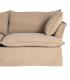 SOFÁ 3 PLAZAS BEIGE OSCURO TEJIDO 221 X 103 X 72 CM