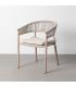 SILLA ACERO-RATTÁN PE EXTERIOR 57 X 58 X 77 CM