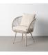 SILLA ACERO-RATTÁN PE EXTERIOR 66 X 65 X 80 CM