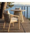 Steel-rattan PE outdoor chair 54 x 61 x 78 cm
