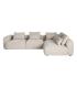 SOFÁ CHAISE LONGUE DERECHA CREMA TEJIDO 307 X 202 X 81 CM