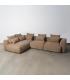 SOFÁ CHAISE LONGUE IZQUIERDA BEIGE 307 X 202 X 81 CM