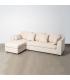 SOFÁ CHAISE LONGUE IZQ./DCHA. CREMA 260 X 164 X 76 CM