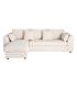 SOFÁ CHAISE LONGUE IZQ./DCHA. CREMA 260 X 164 X 76 CM