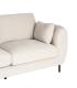 SOFÁ 2 PLAZAS CREMA TEJIDO-METAL 189 X 92 X 88 CM