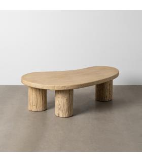 MESA CENTRO MADERA DE OLMO SALÓN 127 X 69 X 38 CM