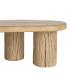 MESA CENTRO MADERA DE OLMO SALÓN 127 X 69 X 38 CM