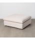 PUF BEIGE DM-TEJIDO SALÓN 100 X 100 X 42 CM