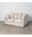SOFÁ 2 PLAZAS BEIGE DM-TEJIDO SALÓN 158 X 102 X 77 CM