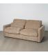 SOFÁ CAMA TAUPE DM-METAL SALÓN 194 X 104 X 88 CM