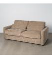 Taupe MDF-metal living room sofa bed 194 x 104 x 88 cm
