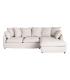 SOFÁ CHAISE LONGUE BEIGE DM-TEJIDO SALÓN 252 X 158 X 84 CM