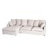 SOFÁ CHAISE LONGUE BEIGE DM-TEJIDO SALÓN 254 X 158 X 84 CM