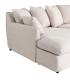 SOFÁ CHAISE LONGUE BEIGE DM-TEJIDO SALÓN 254 X 158 X 84 CM