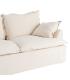 SOFÁ 2 PLAZAS BEIGE MADERA / TEJIDO 200 X 109 X 90 CM
