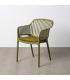 SILLA VERDE POLIPROPILENO EXTERIOR 55 X 61 X 80 CM