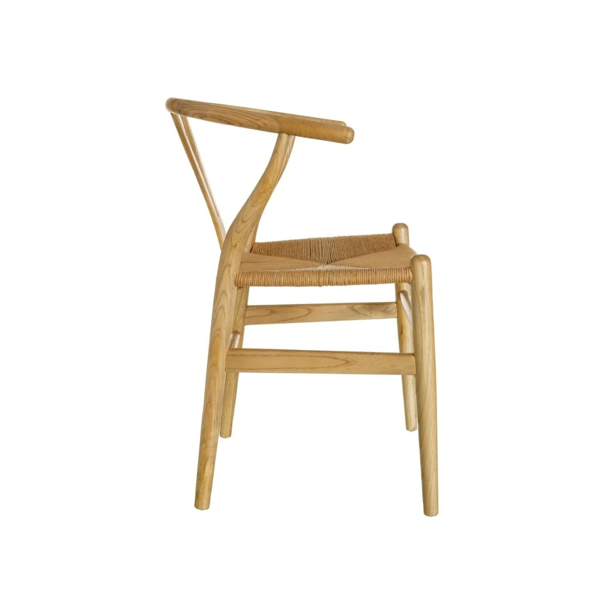 SILLA NATURAL MADERA DE OLMO DECORACIÓN 56 X 48 X 78 CM