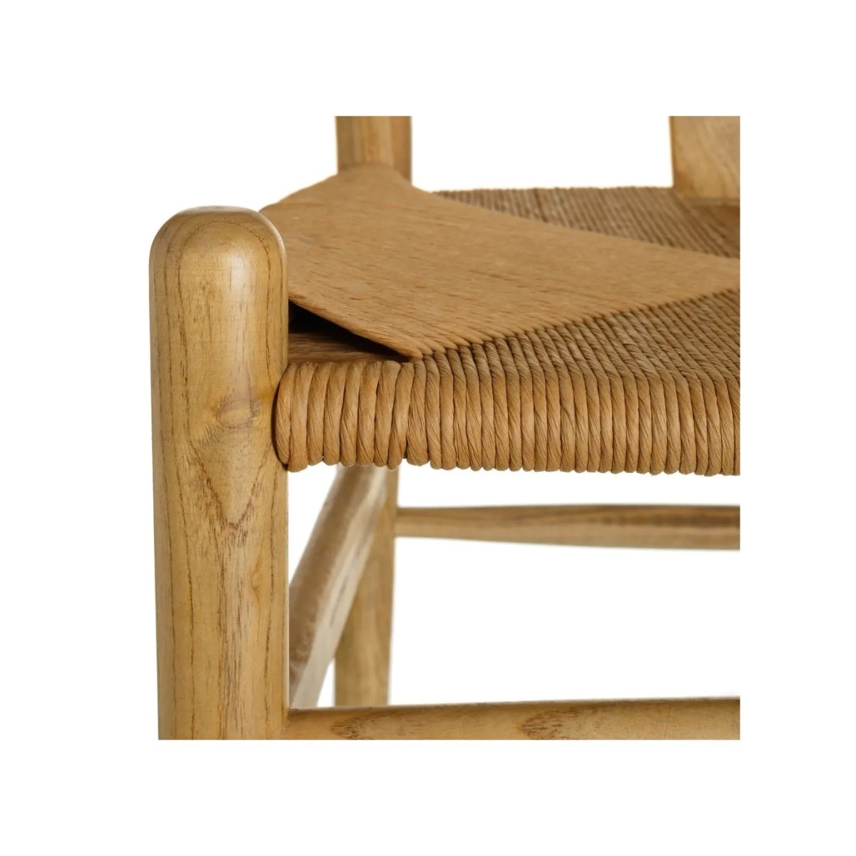 SILLA NATURAL MADERA DE OLMO DECORACIÓN 56 X 48 X 78 CM