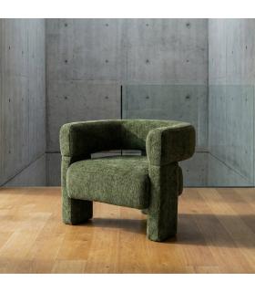 SILLÓN VERDE TEJIDO SALÓN 81 X 72 X 69 CM