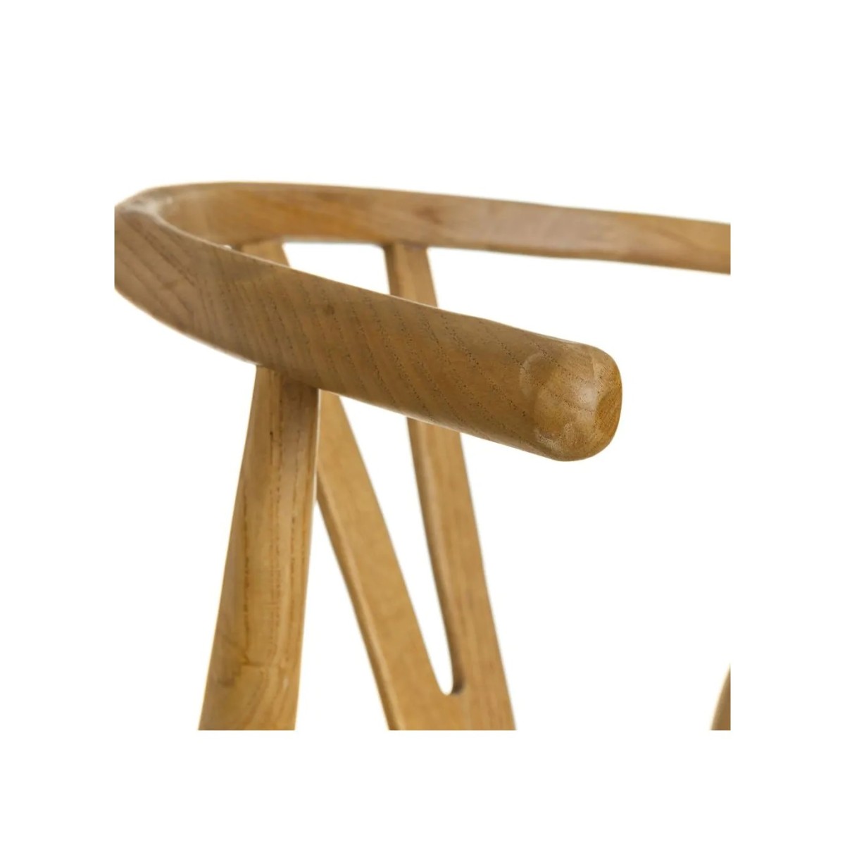 SILLA NATURAL MADERA DE OLMO DECORACIÓN 56 X 48 X 78 CM